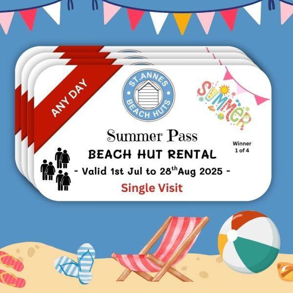 1 Day Summer Beach Hut Pass Giveaway 2025